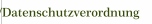 Impressum/Datenschutzverordnung